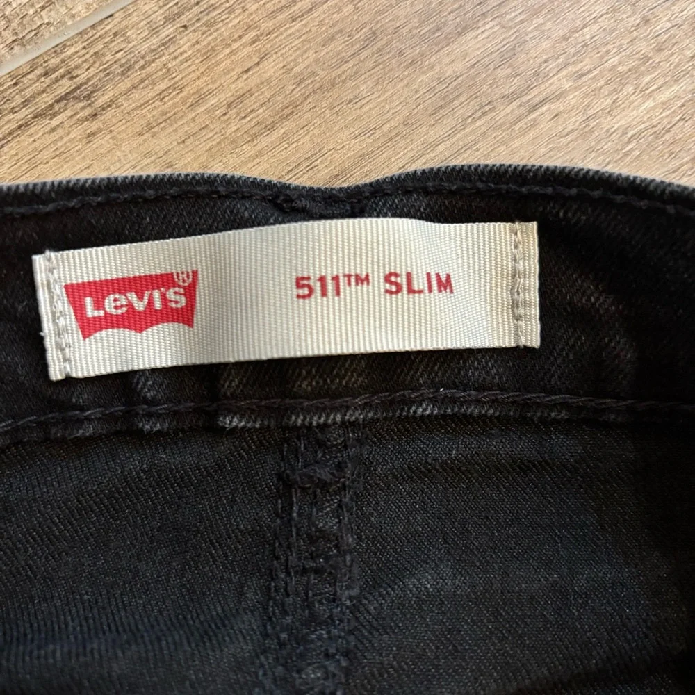 Levi's 511 Slim Kids Black Jeans Straight 14 Regular Boys or Girls Denim‎ Casual
